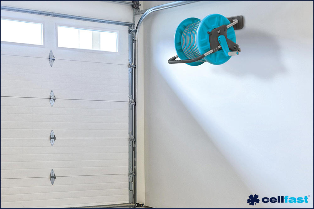 cellfast 55-151 Schlauchhaspel ALUPLUS, 1/2 Zoll - 45 Meter, inkl. Wandhalter – Bild 2