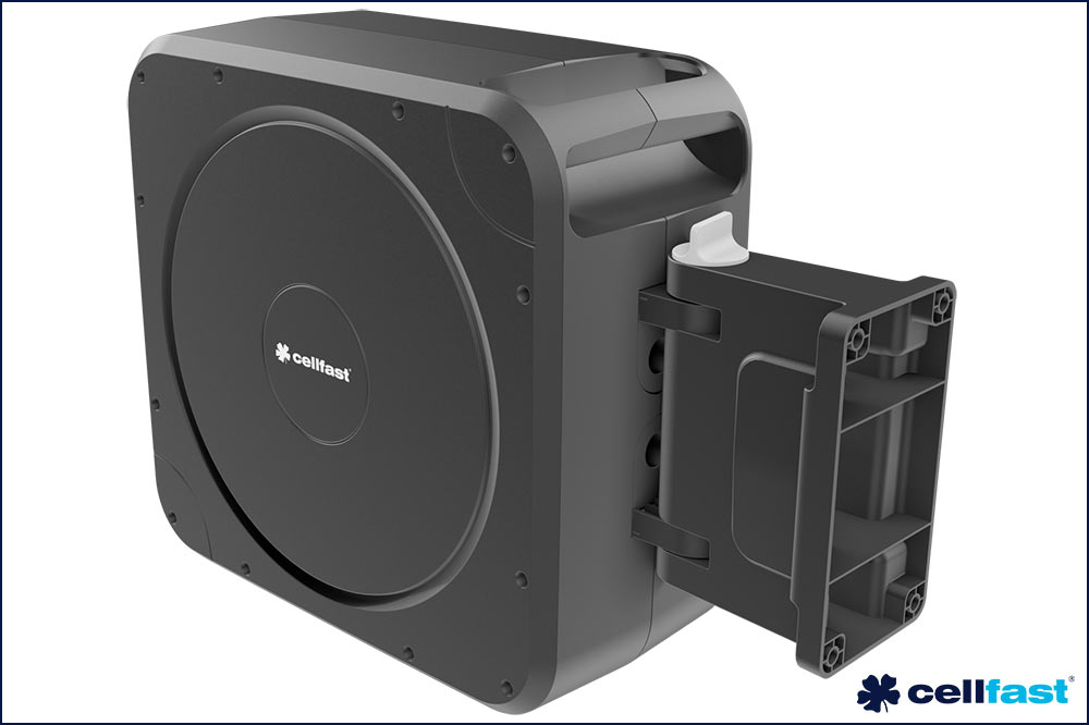 cellfast 55-410 Automatische Schlauchbox ENERGO, 20 + 2 Meter, 1/2 Zoll, inkl. Wandhalterung – Bild 6