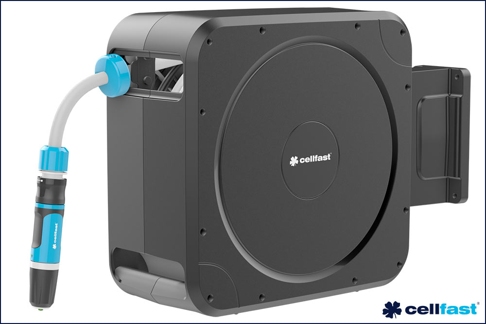 cellfast 55-410 Automatische Schlauchbox ENERGO, 20 + 2 Meter, 1/2 Zoll, inkl. Wandhalterung – Bild 8