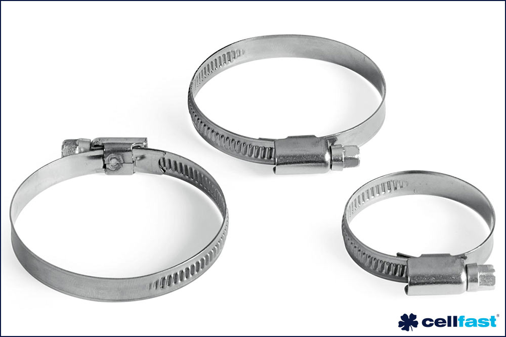 cellfast 59-012 Edelstahl-Schlauchschelle W4, 12 - 22 mm, 10 Stück