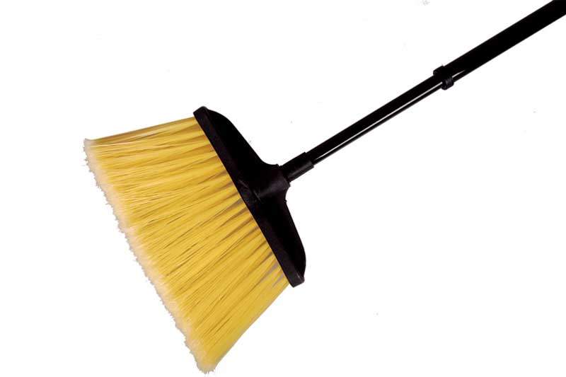 Edi Clean 43005-01.1 Aussenbesen Budget mit Teleskopstiel, gelb