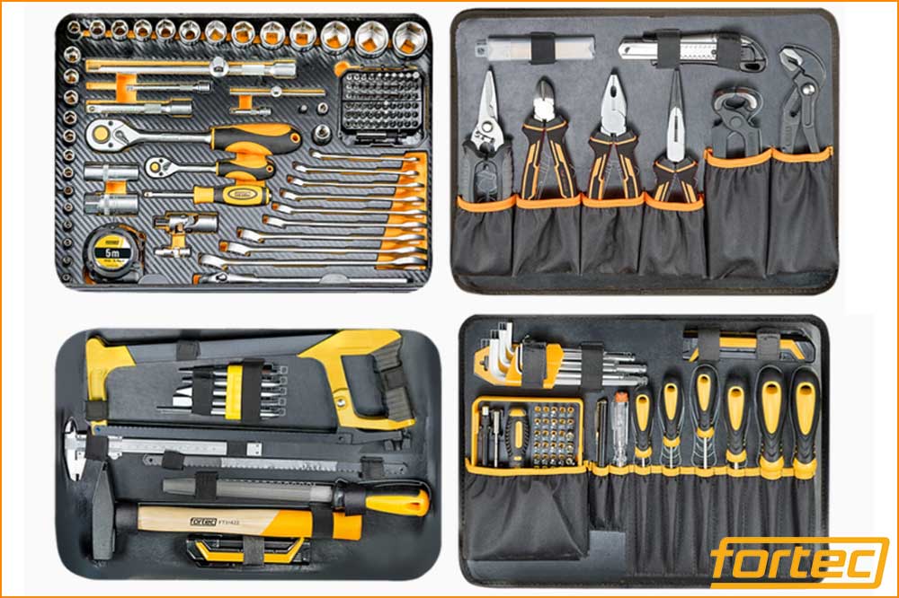 fortec Werkzeugkoffer BASIC, 218-teilig – Bild 2