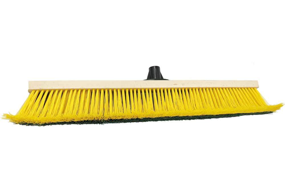 Fritze Krallenbesen Hof und Garten XL, 65 cm, grün und gelbe Borsten – Bild 4