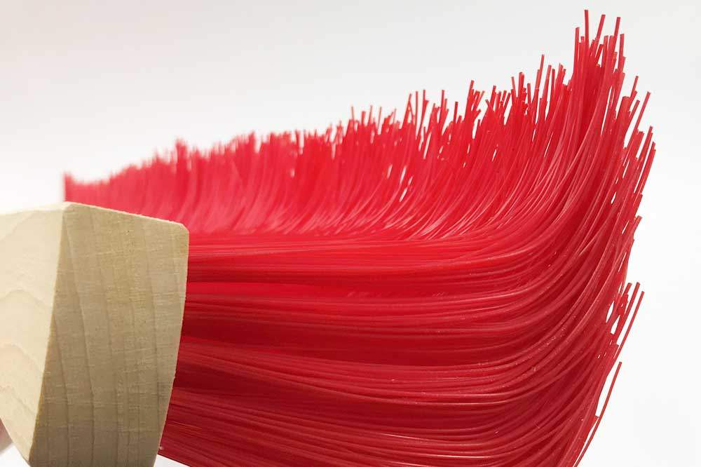 Fritze Krallenbesen Hof und Garten XL, 65 cm, rote Borsten – Bild 2