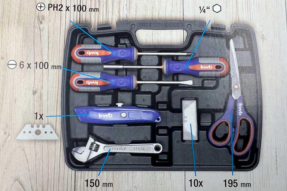 kwb Werkzeugkoffer, 40-teilig – Bild 6