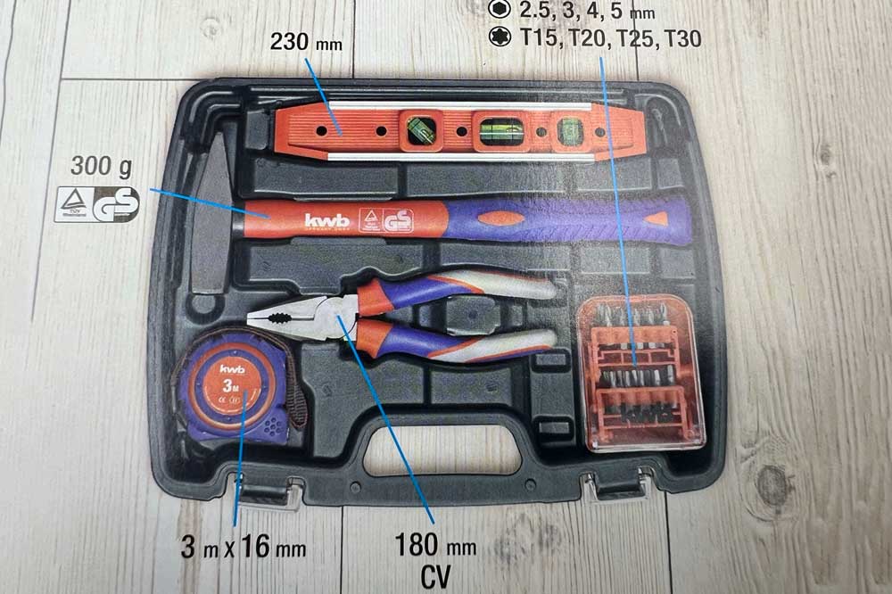 kwb Werkzeugkoffer, 40-teilig – Bild 7