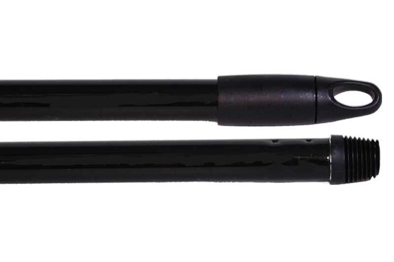 Cleaning Tools 94 Metallstiel mit DIN-Gewinde und Drehaufhänger, 135 cm, schwarz