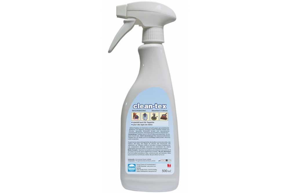 PRAMOL clean-tex – Geruchsabsorber gegen unangenehmen Textilgerüche, 500 ml