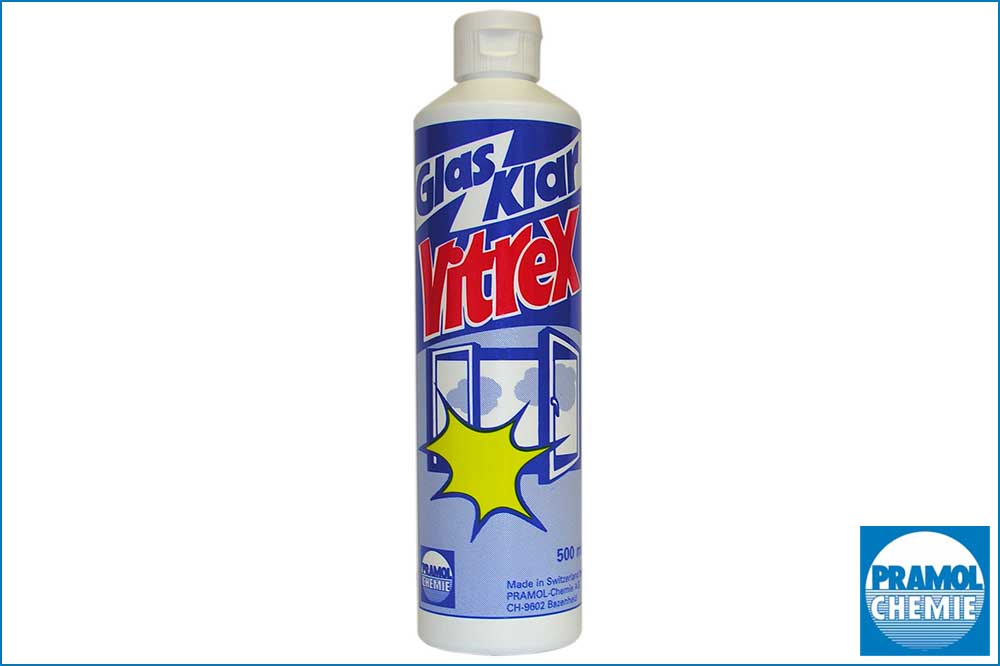 PRAMOL vitrex – Reiniger für Glas, Spiegel und Kunststoff, 500 ml
