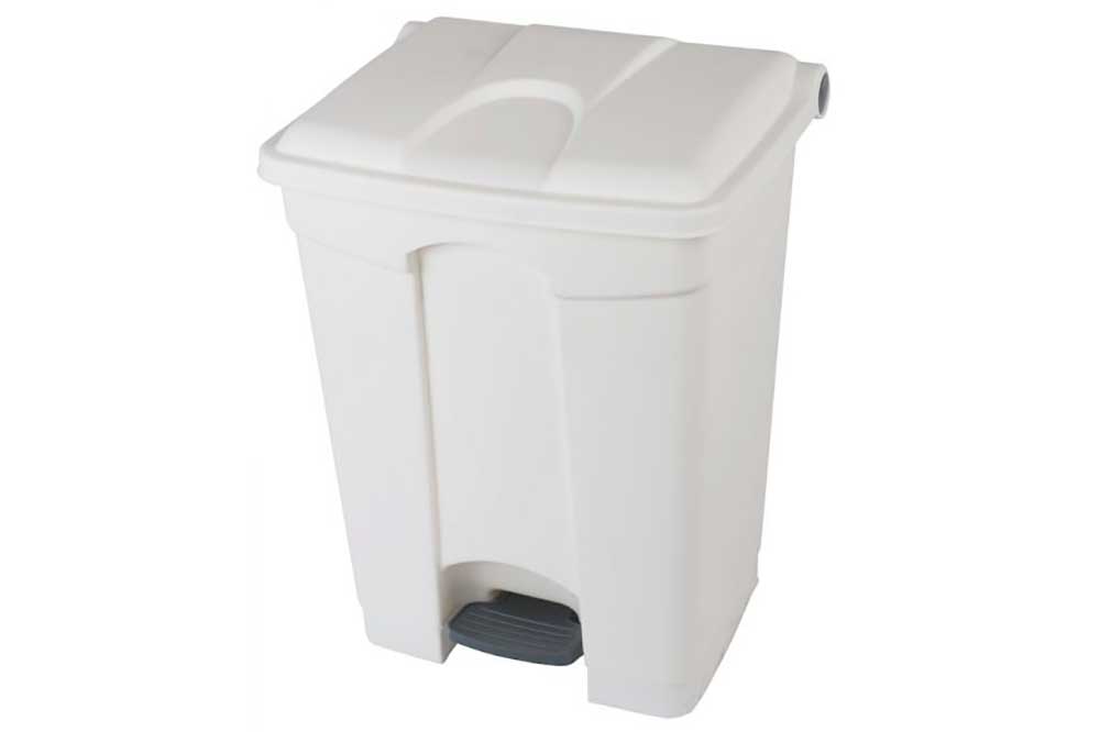 probbax Tretabfalleimer 70 Liter, weiss