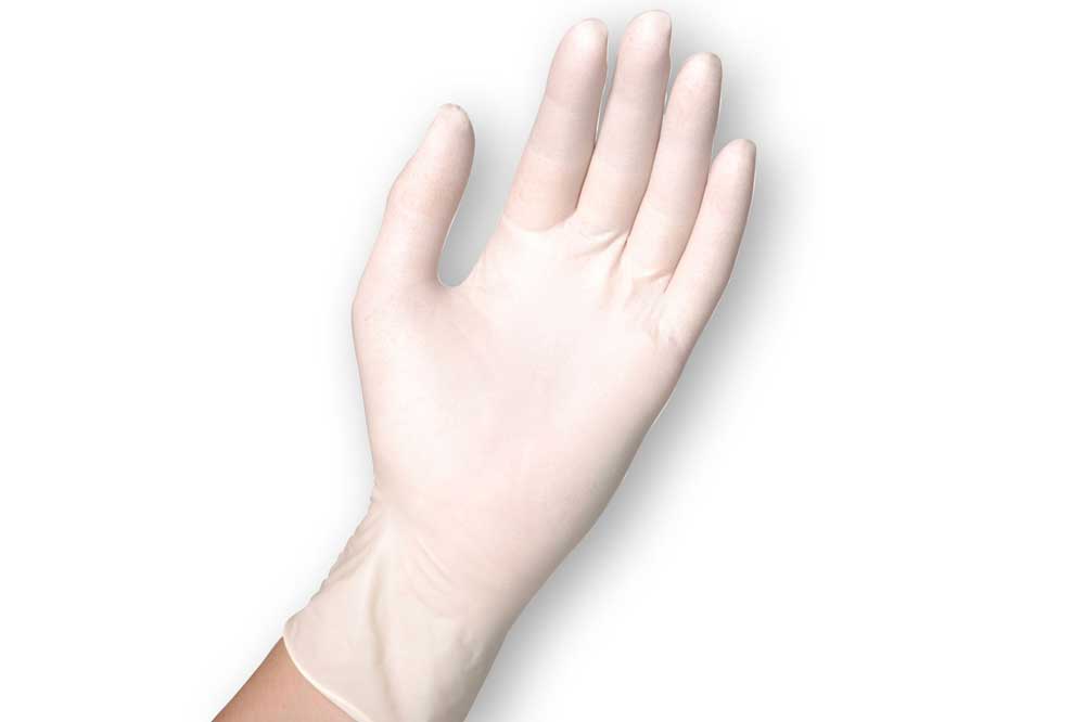 semperguard Latex-Einweghandschuhe gepudert, Gr. 9-10 XL, 100 Stück, weiss – Bild 2