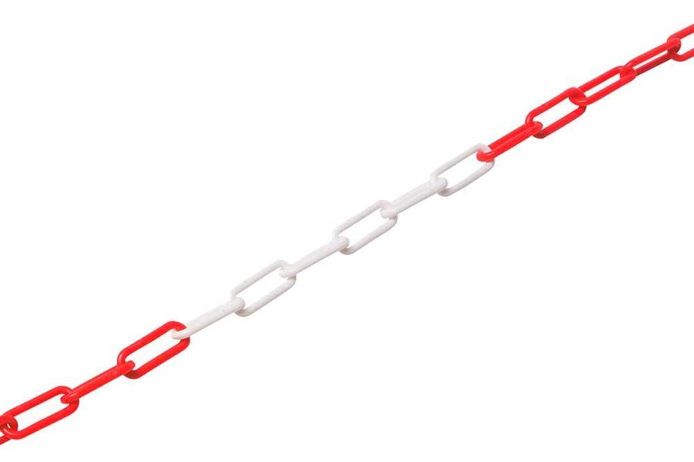 TECHNOCRAFT Kunststoffkette rot-weiss, 8 m