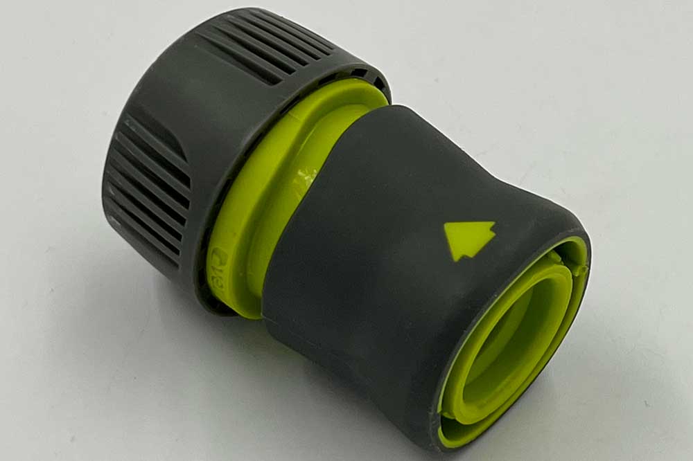 verve DN 9-Schnellverschlusskupplung mit Schlauchtülle 3/4 Zoll, grün