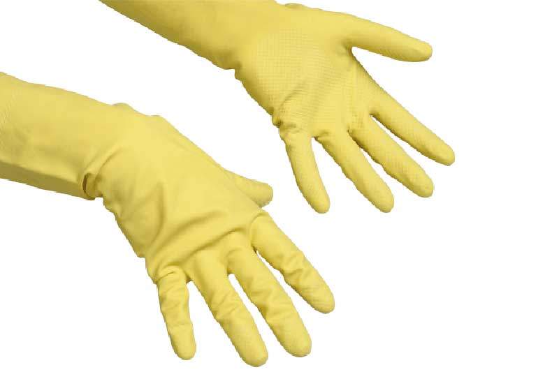Vileda Reinigungshandschuhe MultiPurpose, Grösse L 8 1/2 – 9, gelb
